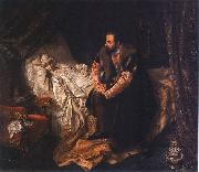 Jozef Simmler Barbararadziwill death 19th century Sweden oil painting artist
